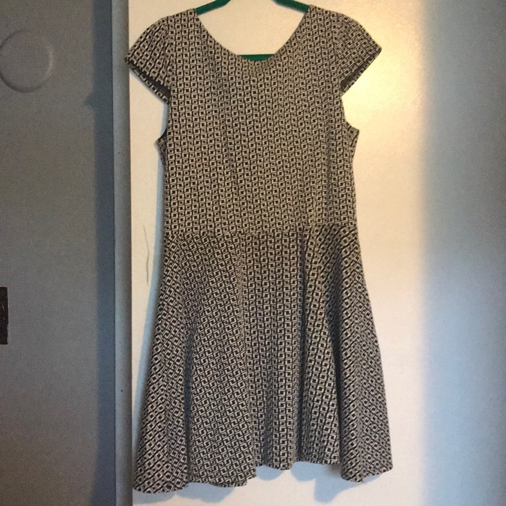 Skater dress with back cut out
